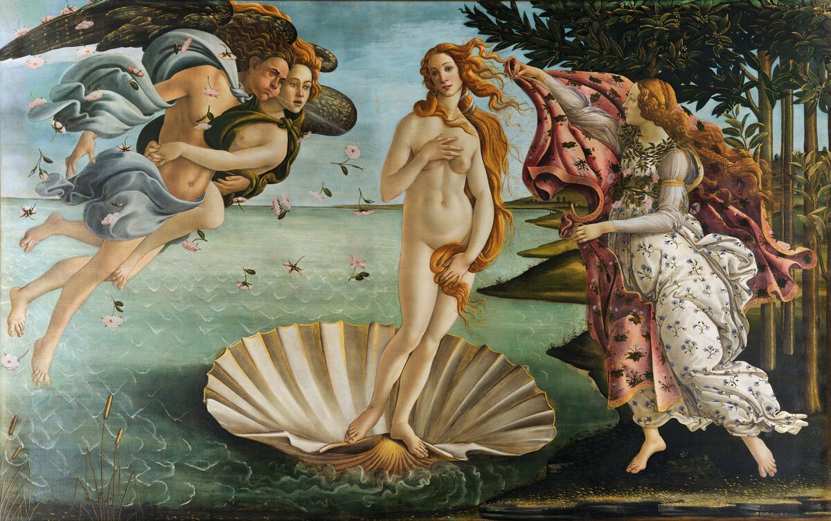 The Birth of Venus by Botticelli, ca. 1484–1486