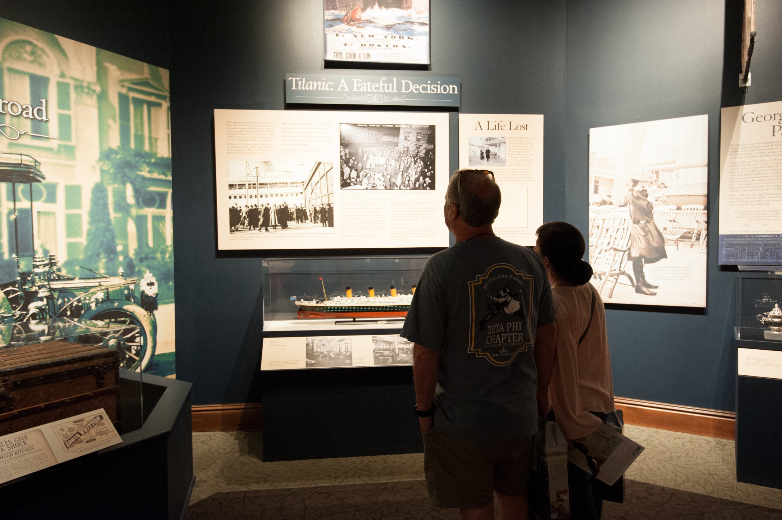 Guests at The Vanderbilts at Home and Abroad exhibbition