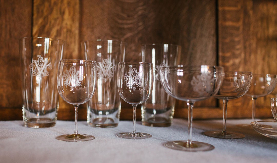 Caring for a fragile part of Biltmore history--crystal glassware