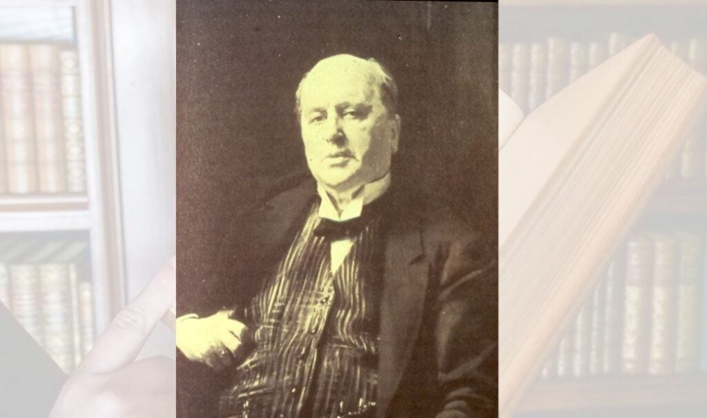 Archival photo of author Henry James.