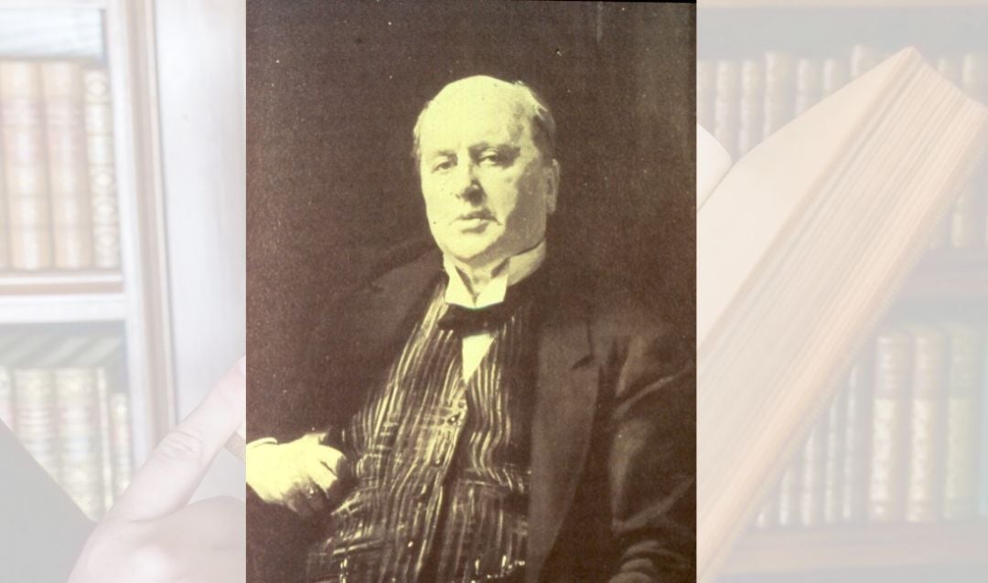 Archival photo of author Henry James.
