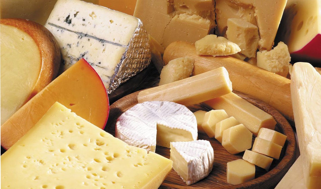 Selection of cheeses