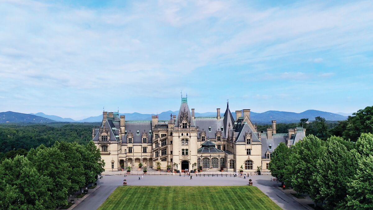 Facade of Biltmore House, America's Largest Home