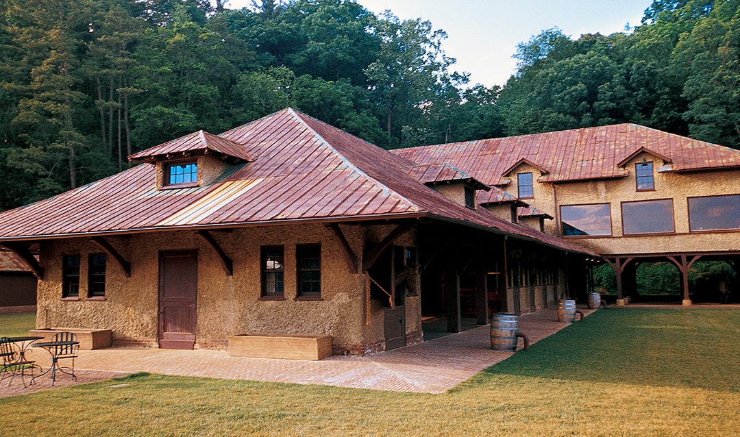Antler Hill Barn, one of several movie locations at Biltmore
