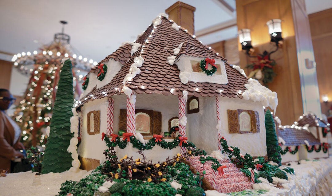 2019 social photo for Gingerbread House at Biltmore during Christmas