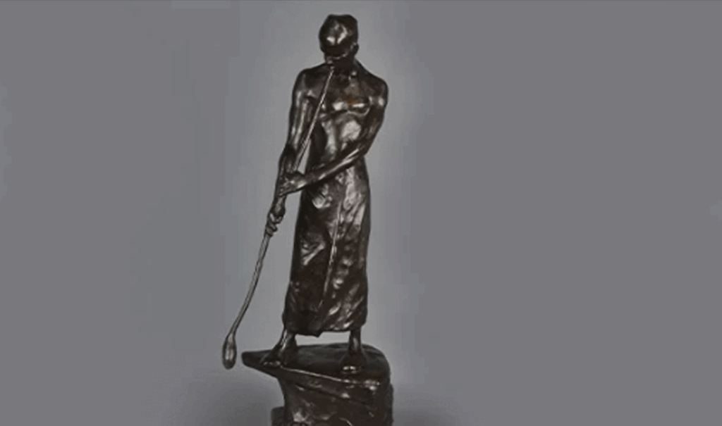 The Glassblower, a bronze sculpture by Constantin Meunier