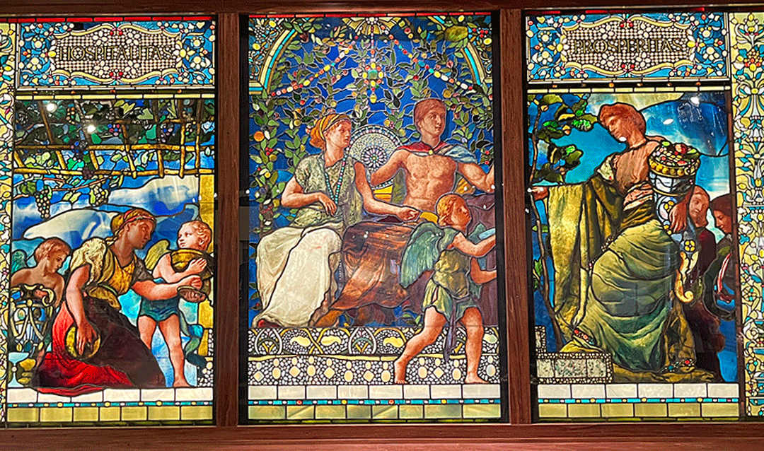 Stained glass windows by John La Farge