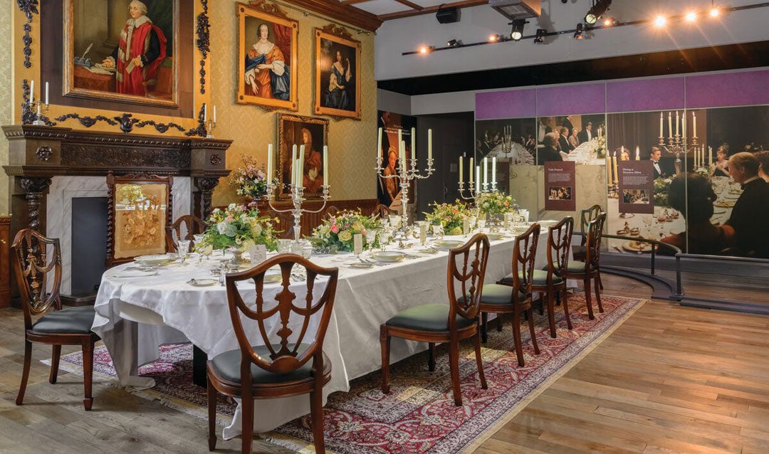 Amherst at Deerpark interiors during Downton Abbey: The Exhibition