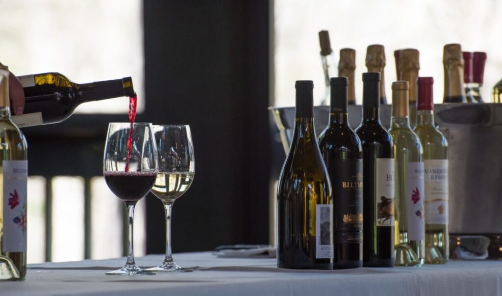 Unique varietals of Biltmore wines by the bottle and by the glass.