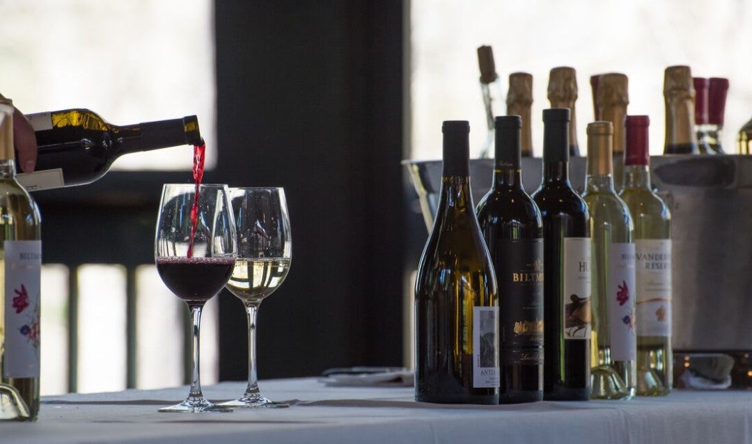Unique varietals of Biltmore wines by the bottle and by the glass.