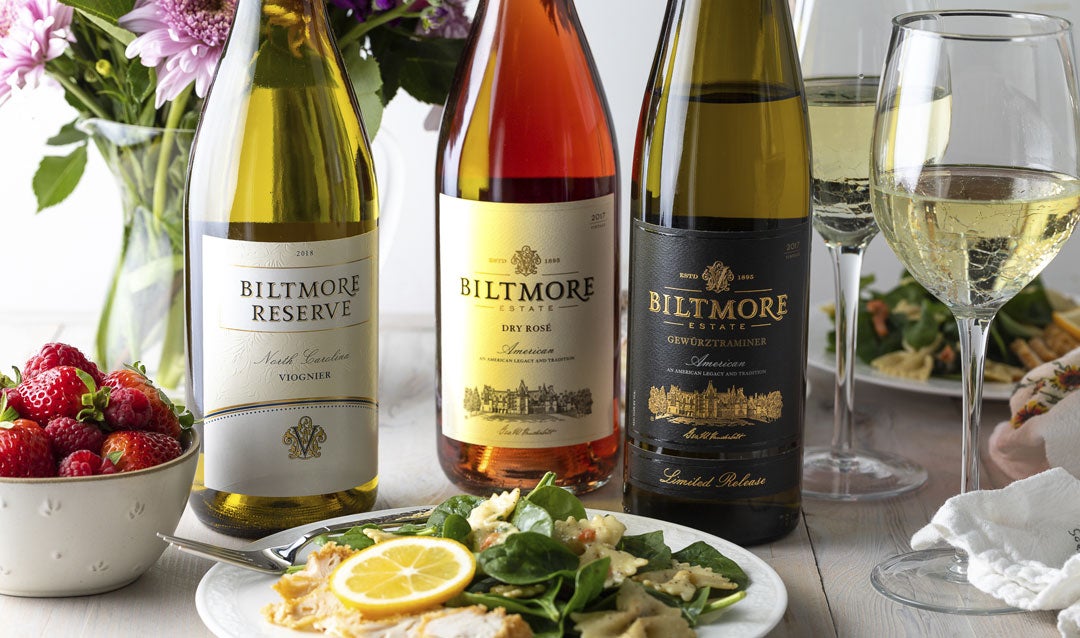 Enjoy Biltmore white wines this spring