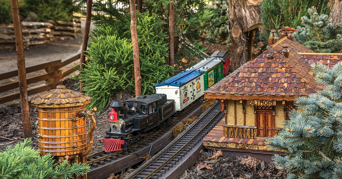 Biltlmore Gardens Railway display