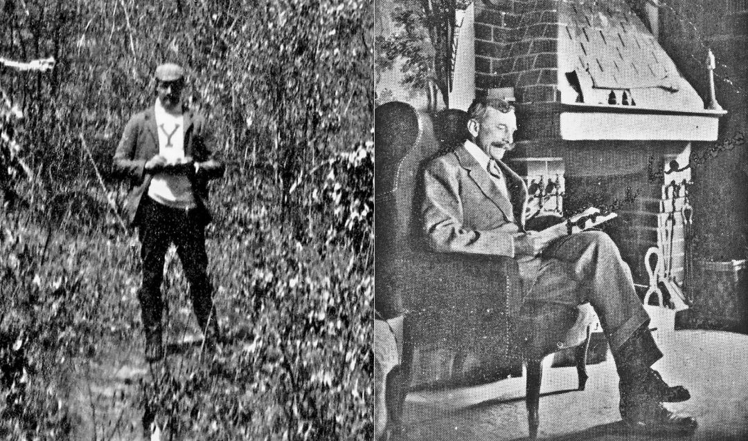Archival photographs from Biltmore's collection show Gifford Pinchot (left) and Dr. Carl Schenck (right).