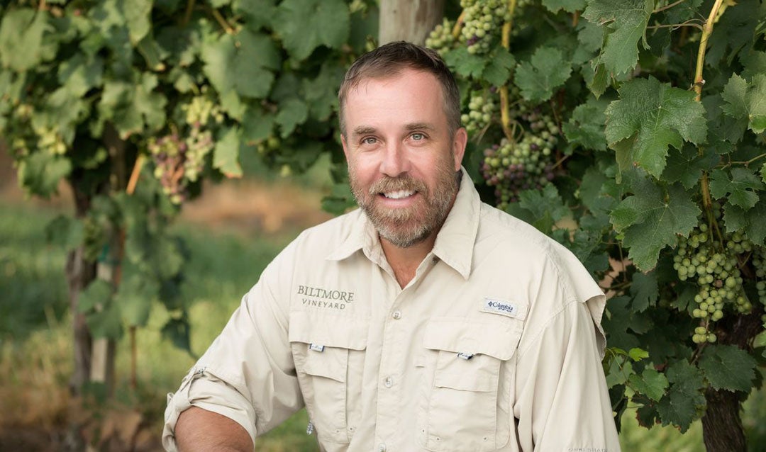 Biltmore vineyard supervisor Philip Oglesby