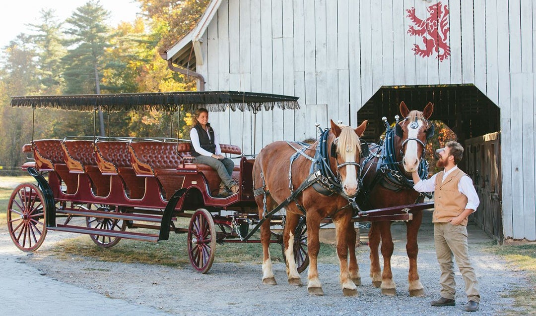 Horse Carriage at Barn