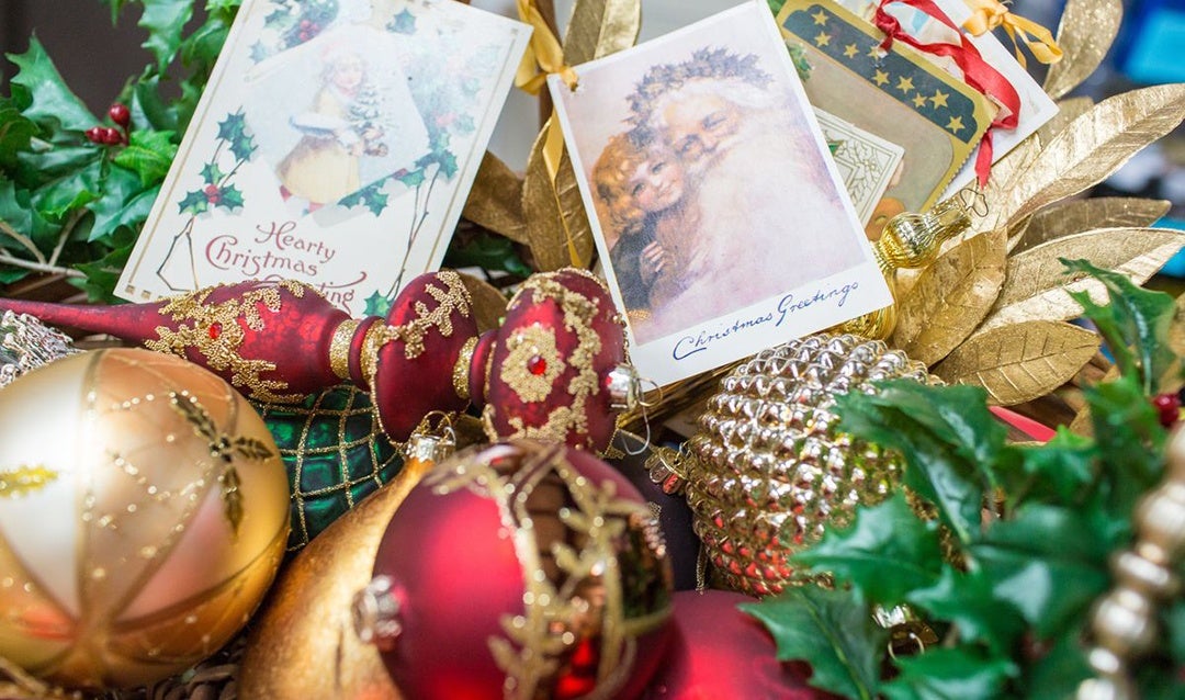 Various ornaments for Biltmore House Christmas trees