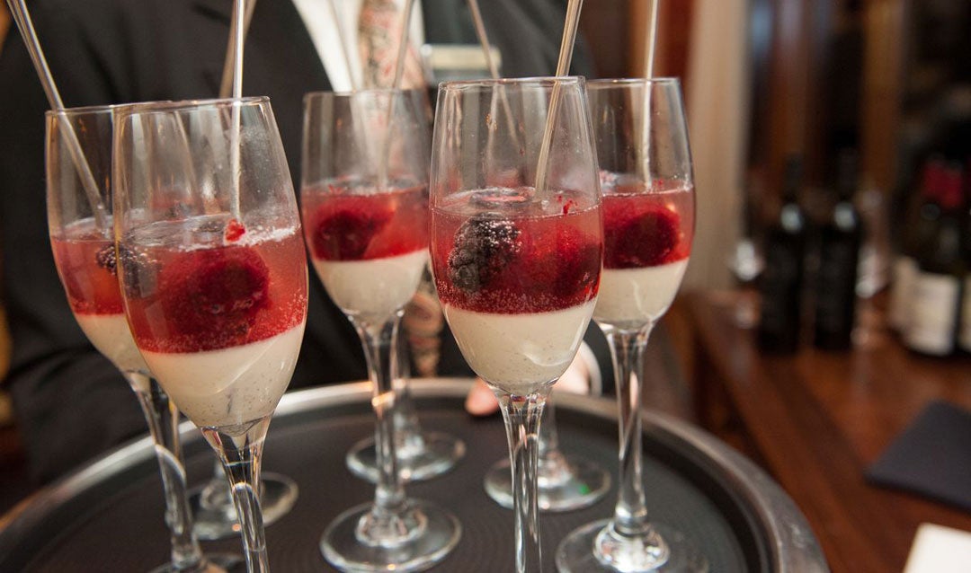 Tray of cocktails