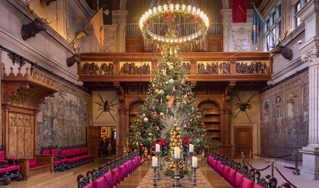 The Banquet Hall tree is a Christmas tradition at Biltmore