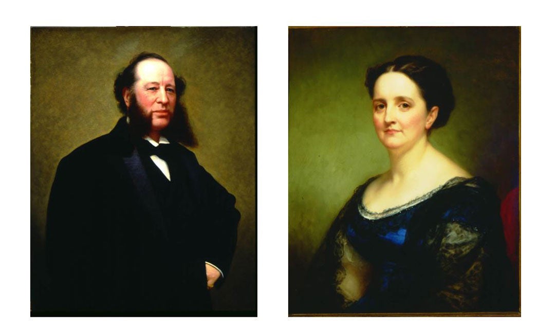 Portraits of George Vanderbilt's parents