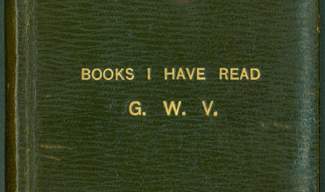 Cover of one of George Vanderbilt's literary journals titled 