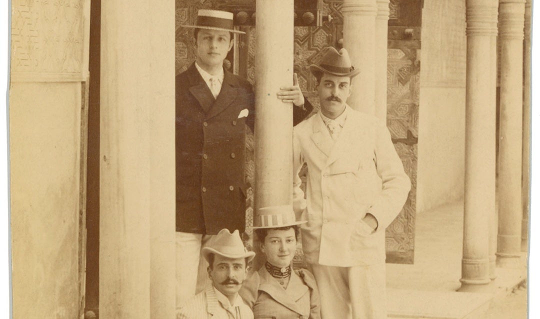 George Vanderbilt during Spanish travels with cousins, 1891