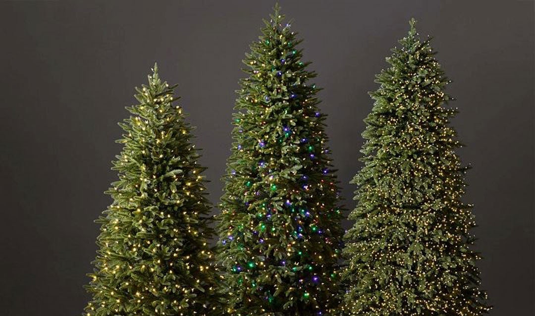 Holiday decor: prelit Christmas trees by Balsam Hill