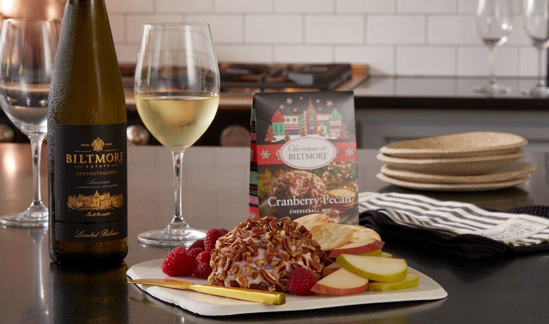 Staff favorites: Biltmore cheeseball and wine