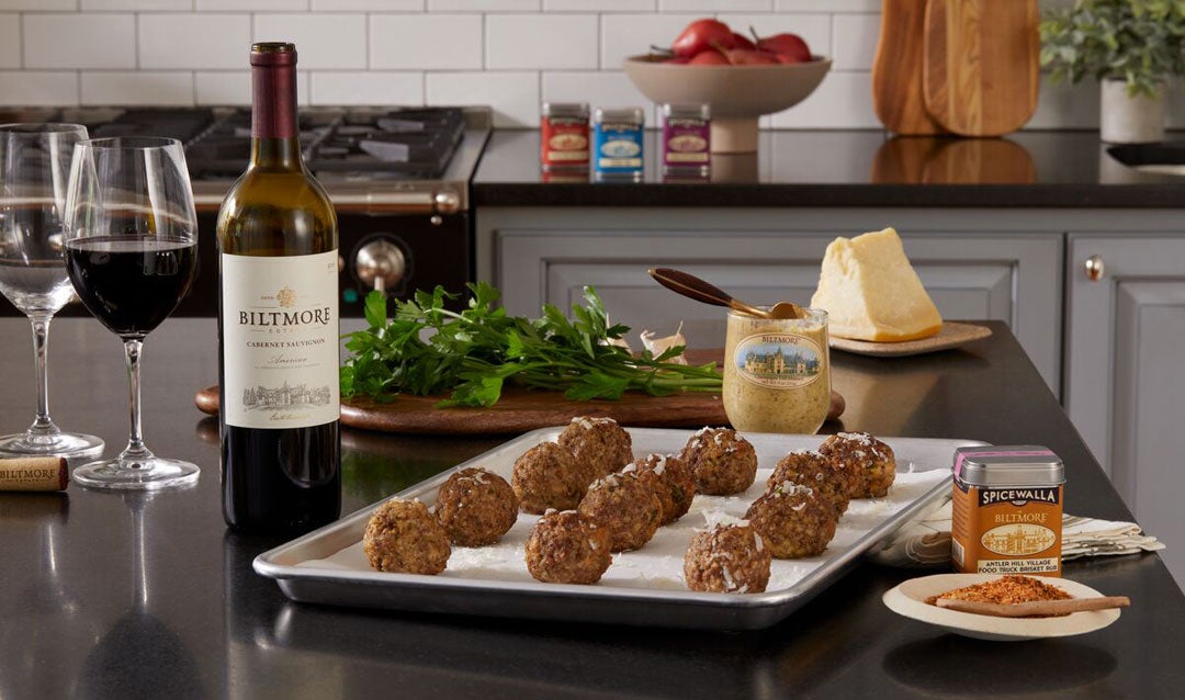 Perfect pairings include wine and meatballs