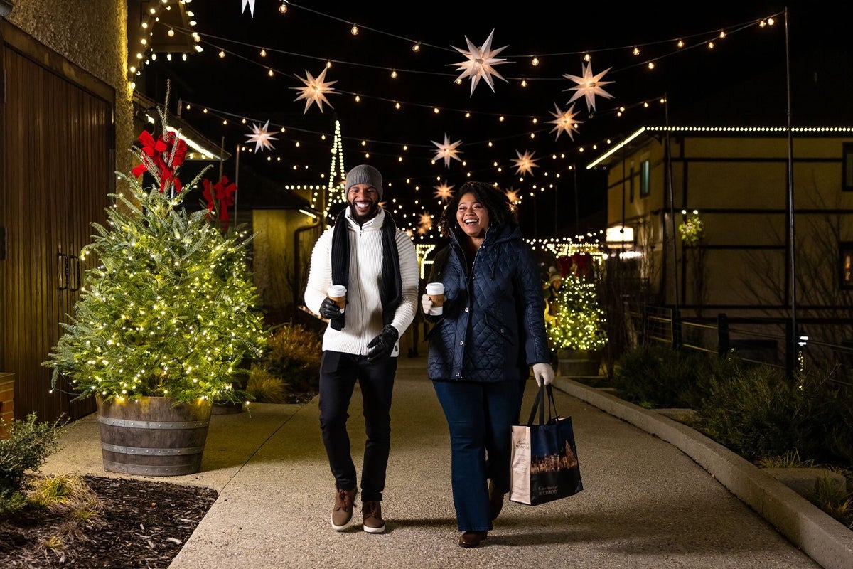 Guests enjoy Antler Hill Village Illumination