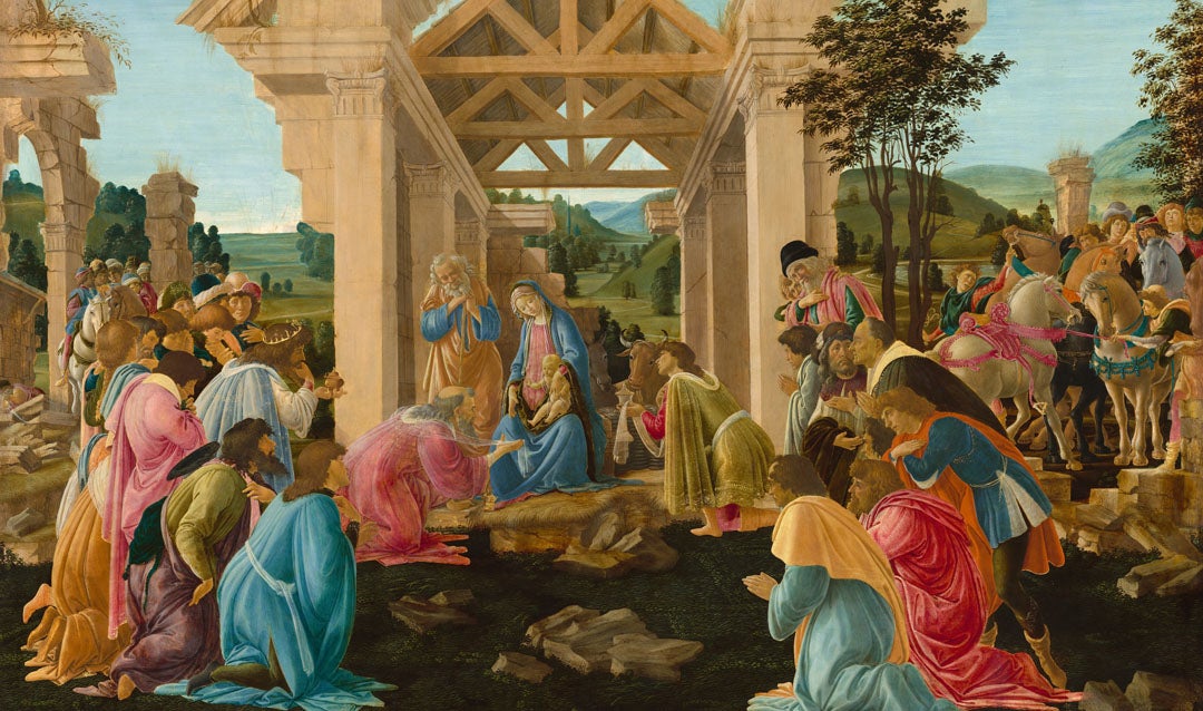 Perhaps one of the best known works that Biltmore House stored for the National Gallery of Art was Sandro Botticelli’s The Adoration of the Magi (c. 1478/1482).