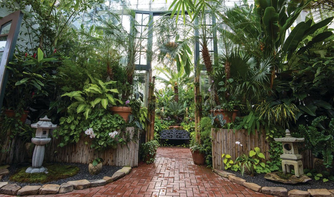 Practice mindfulness in the peaceful Conservatory