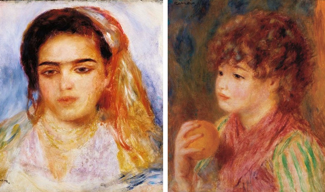 Two paintings of children by Renoir