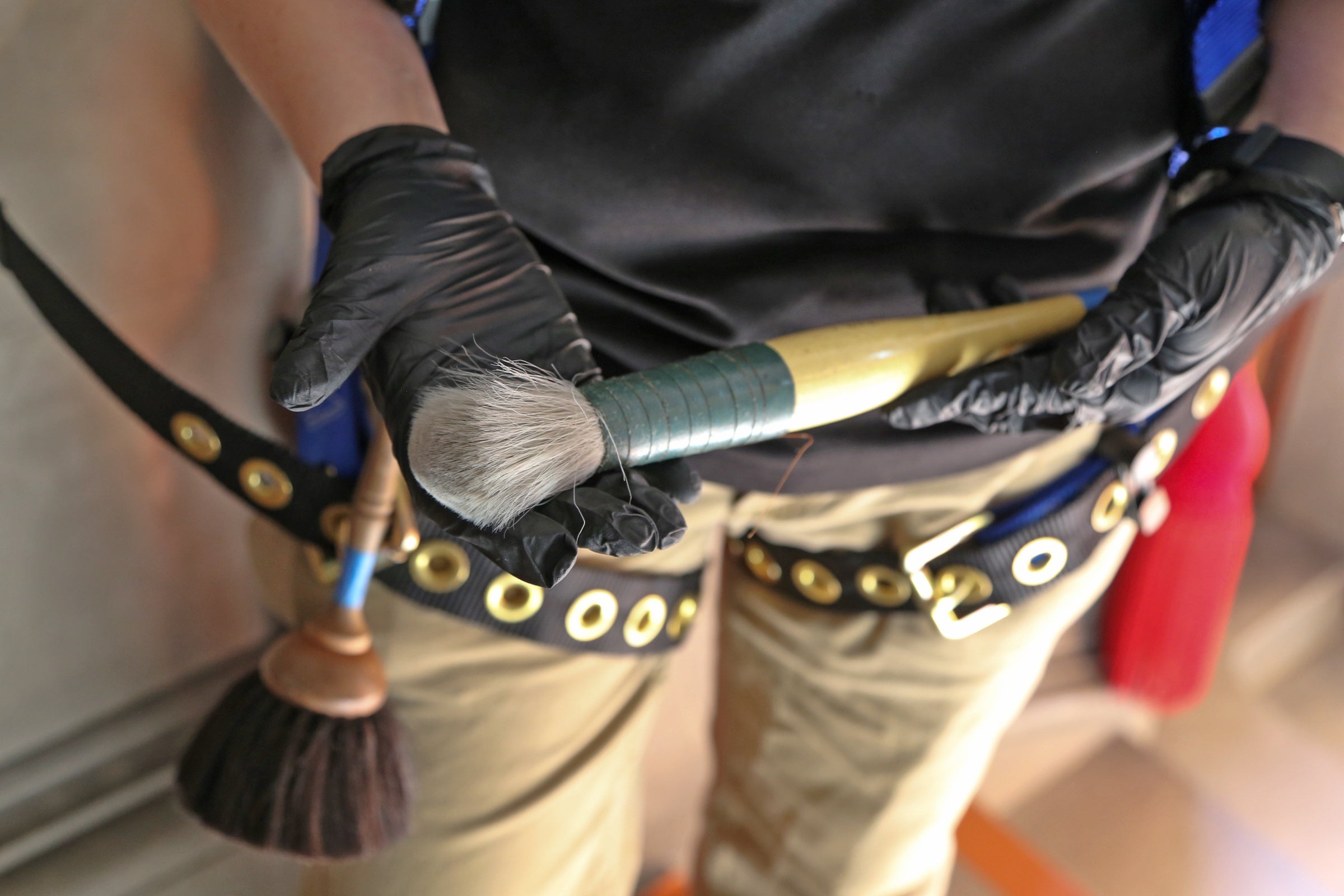 Picture of duster brushes used by Biltmore housekeeping to clean fragile items