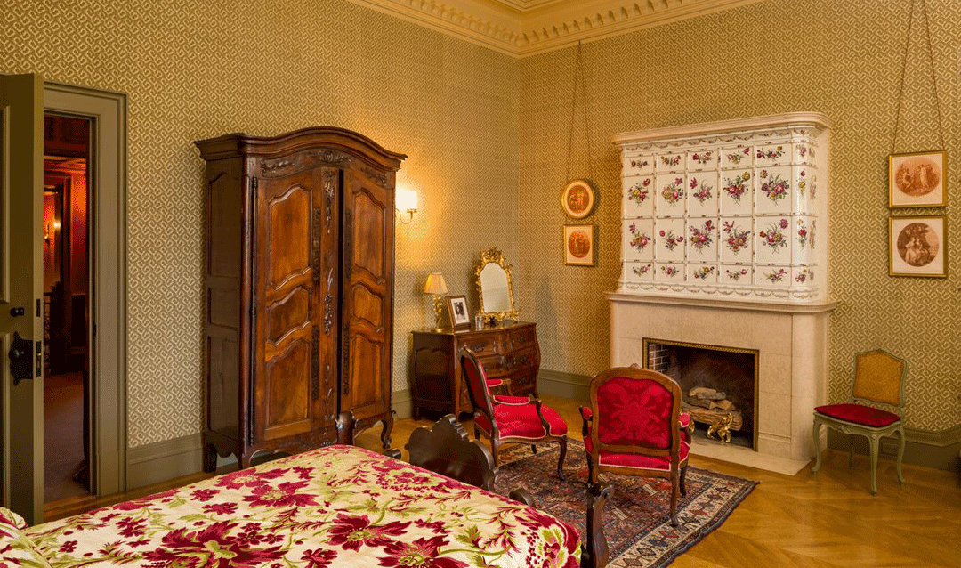 View of the Tyrolean Chimney Room in Biltmore House