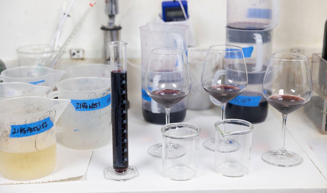 Tools used by Biltlmore's wine team to test wines