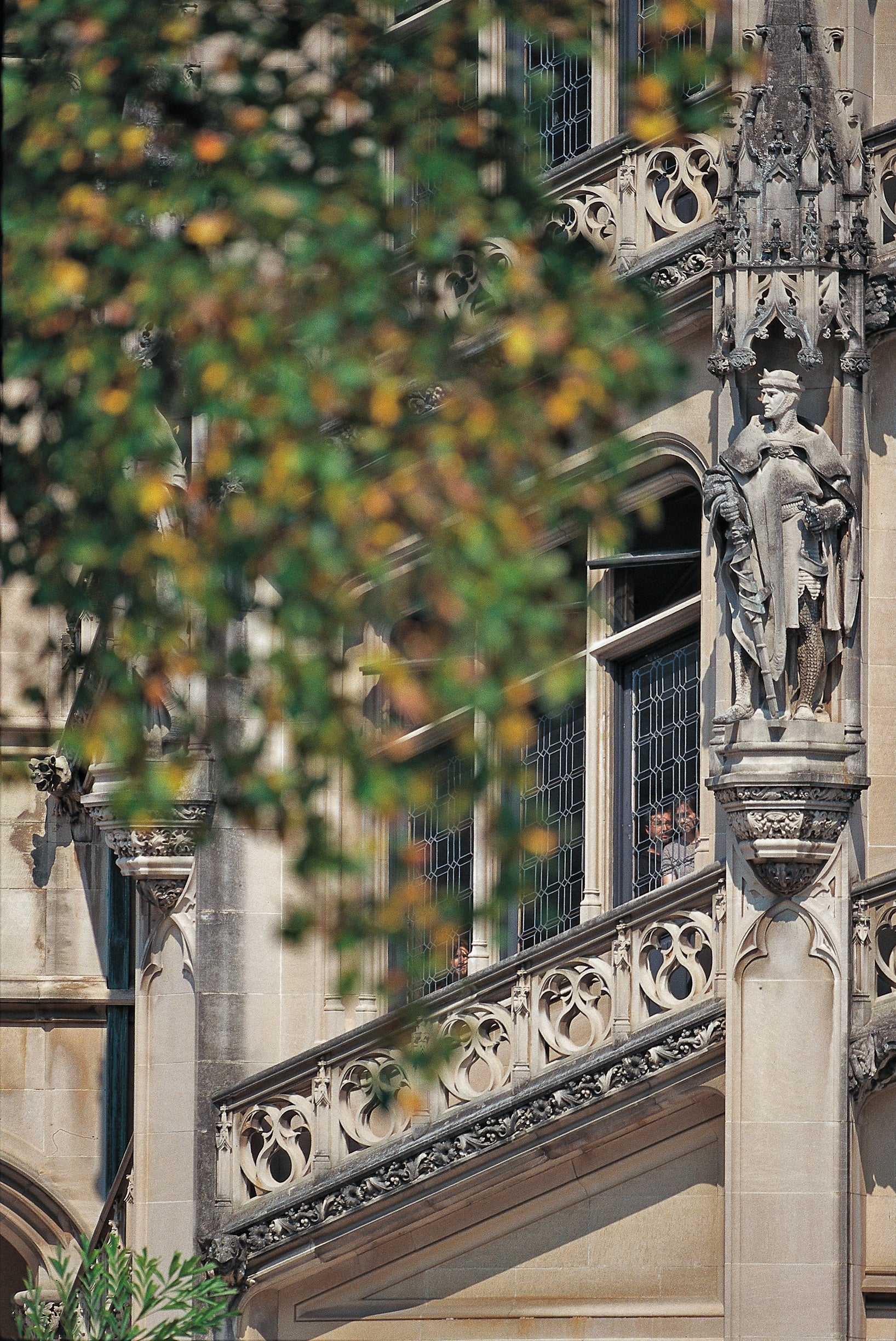 Picture of the Grand staircase external architecture from outside the Biltmore House