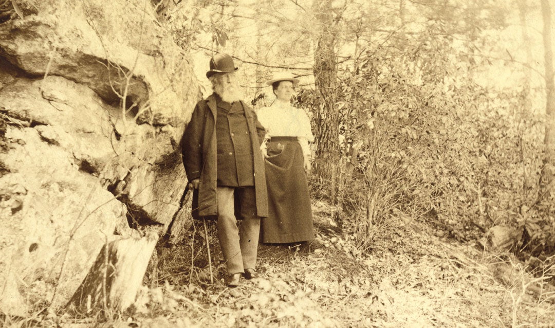 Frederick Law Olmsted and daughter Marion at Biltmore