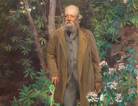Painted portrait of Fredrick Law Olmsted