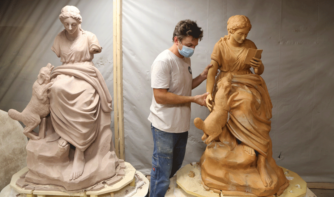 Asheville artist reproduces Biltmore sculpture