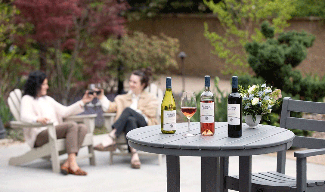 Girlfriends' getaway with wine