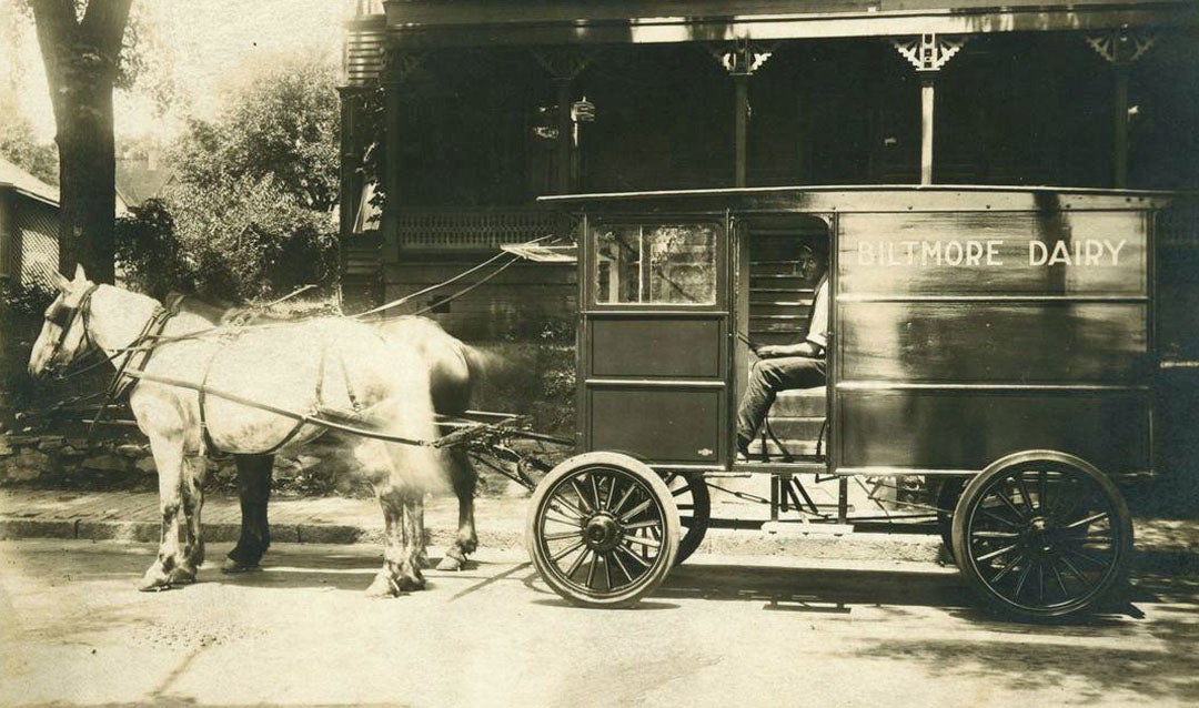 Biltmore Dairy delivery wagon, ca. 1900