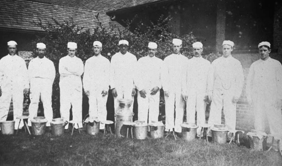 Biltmore Dairy workers, ca. 1910