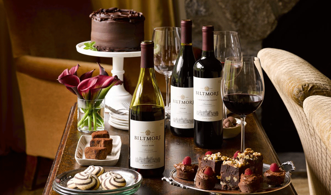 Biltmore Estate wines with chocolate desserts