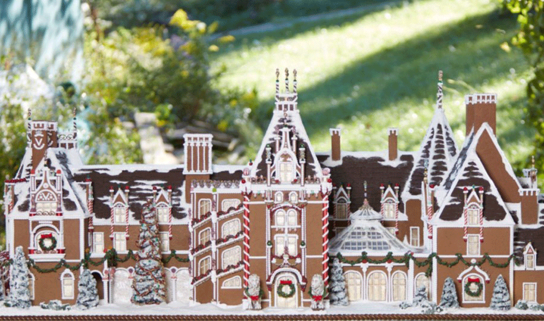 Gingerbread house version of Biltmore House