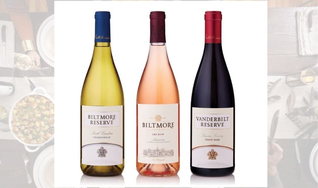 Biltmore wine Thanksgiving Trio.
