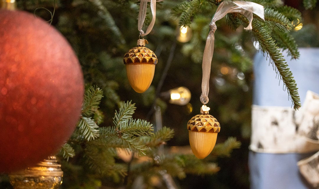 Tiny acorn ornaments