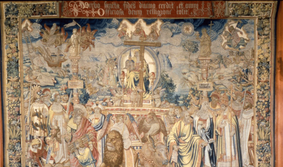 Overview of Triumph of Faith tapestry