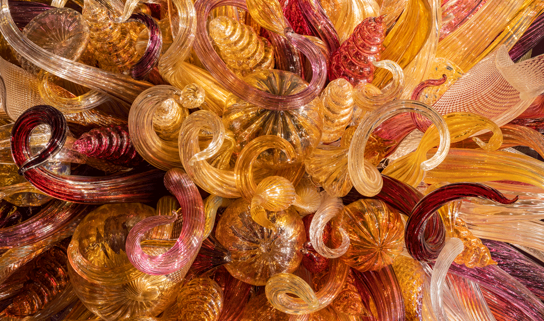 Detail of Chihuly Chandelier at Biltmore