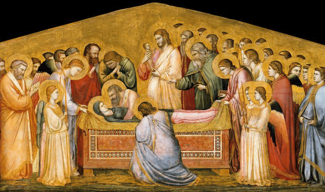 Detail of The Entombment of Mary by Giotto
