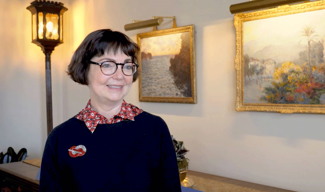 Painting conservation specialist Ruth Cox